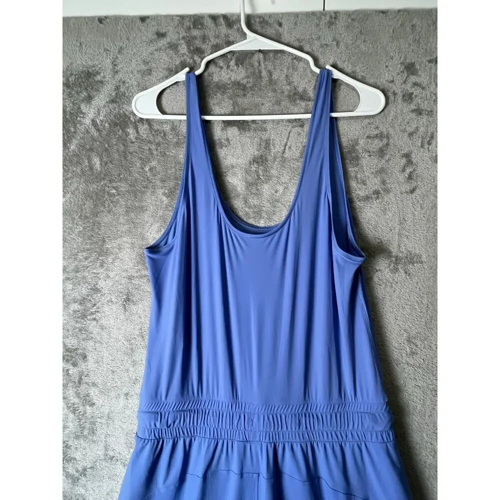 Sweaty Betty Racerback Jumpsuit Periwinkle Blue Relaxed Athleisure Size 8 - Picture 4 of 12